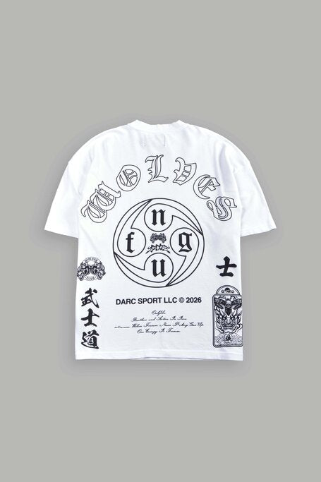 Kazoku Okami Premium Oversized Tee in White