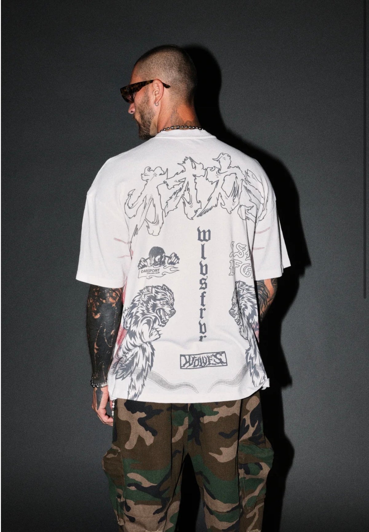 Our Code Premium Oversized Tee in White